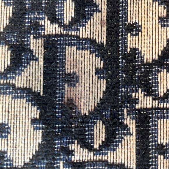 Christian Dior Vintage Navy Trotter Oblique Monogram Print Clutch Bag - Picture 14 of 16